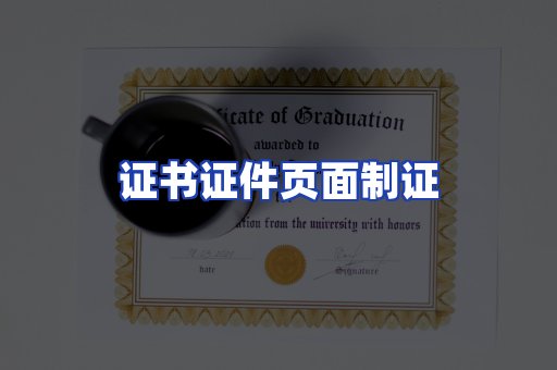 证书证件页面制证